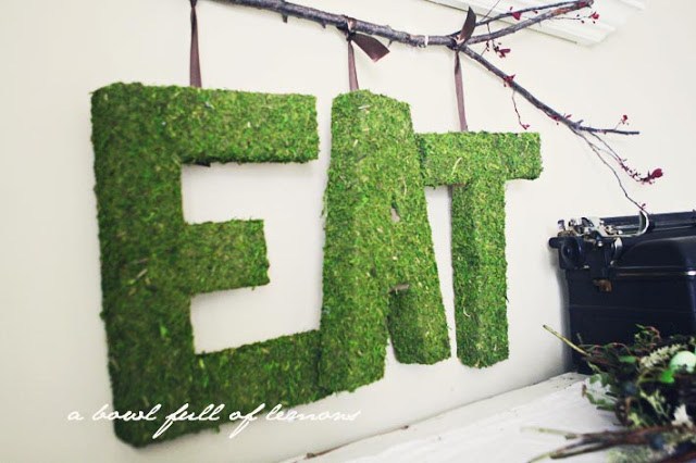 DIY Pottery Barn Moss Letters